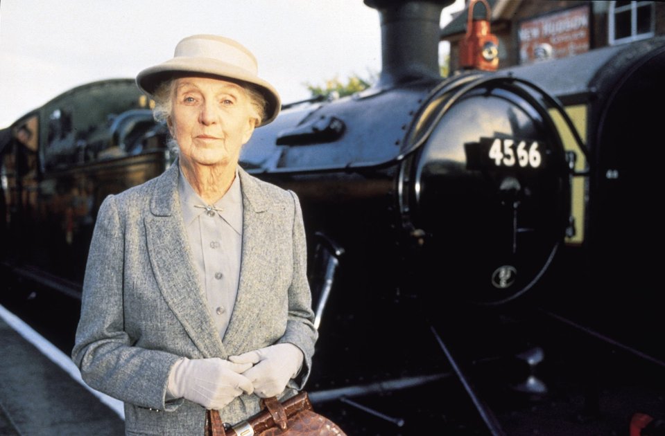 Agatha Christie’s detective Miss Marple, played by Joan Hickson on TV