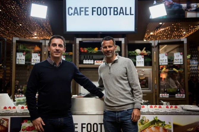 Gary and former teammate Ryan Giggs shut Café Football in Manchester a week after they axed the diner’s branch in Stratford, East London