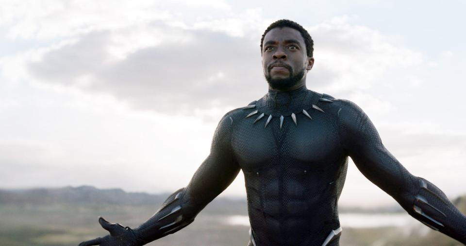 The late Chadwick Boseman plays the titular Black Panther