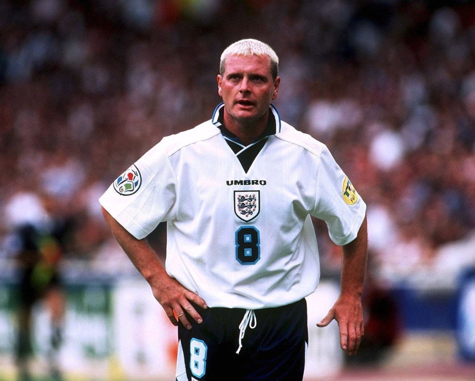 Paul Gascoigne in his England heyday