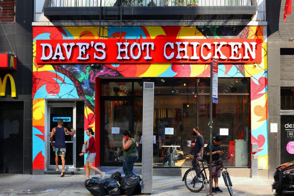 A Dave’s Hot Chicken branch in New York, USA