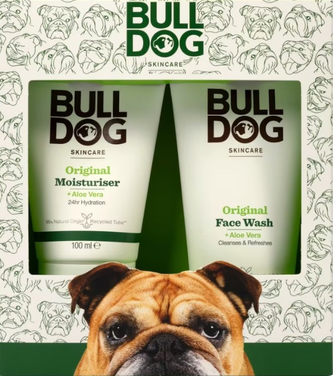 Save £5.50 on this men’s face wash and moisturiser set from Bulldog