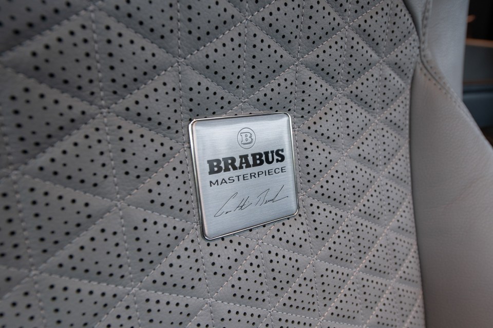 Everywhere you look, the motorhome has impressive, Brabus-themed touches