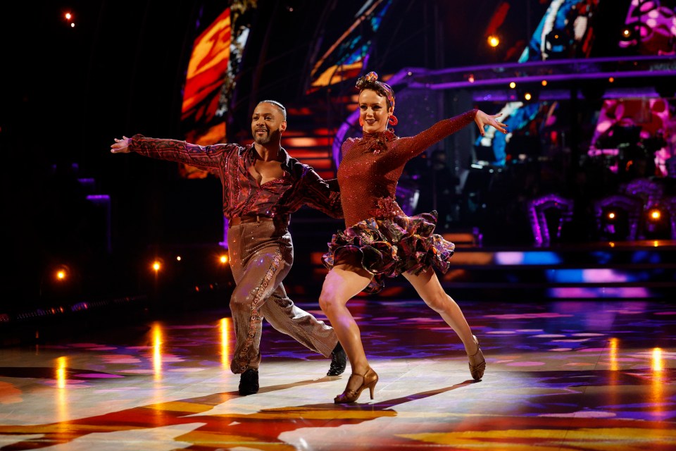 JB and Lauren showing off their skills on the dance floor