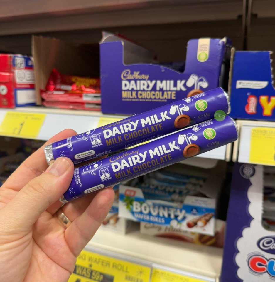 The rare Cadbury Dairy Milk Rounds are selling for £1.25 a tube in B&M