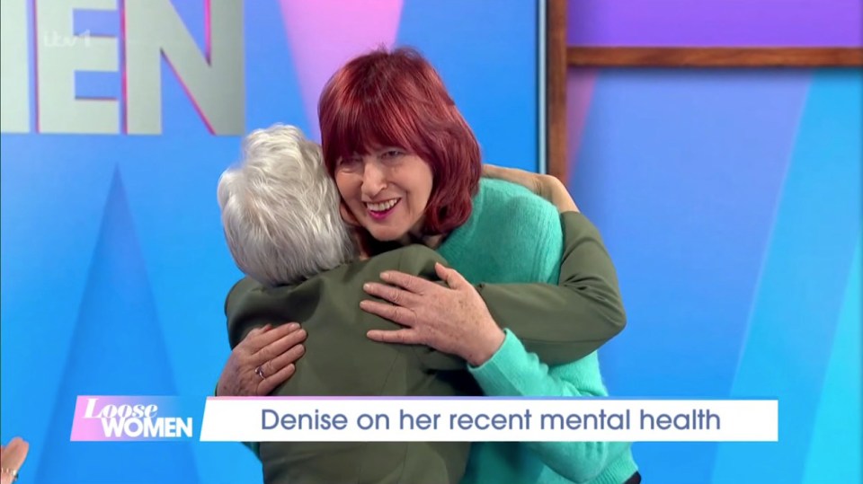 Loose Women star Denise Welch was comforted by her co-stars as she provided them with a health update on Wednesday’s show