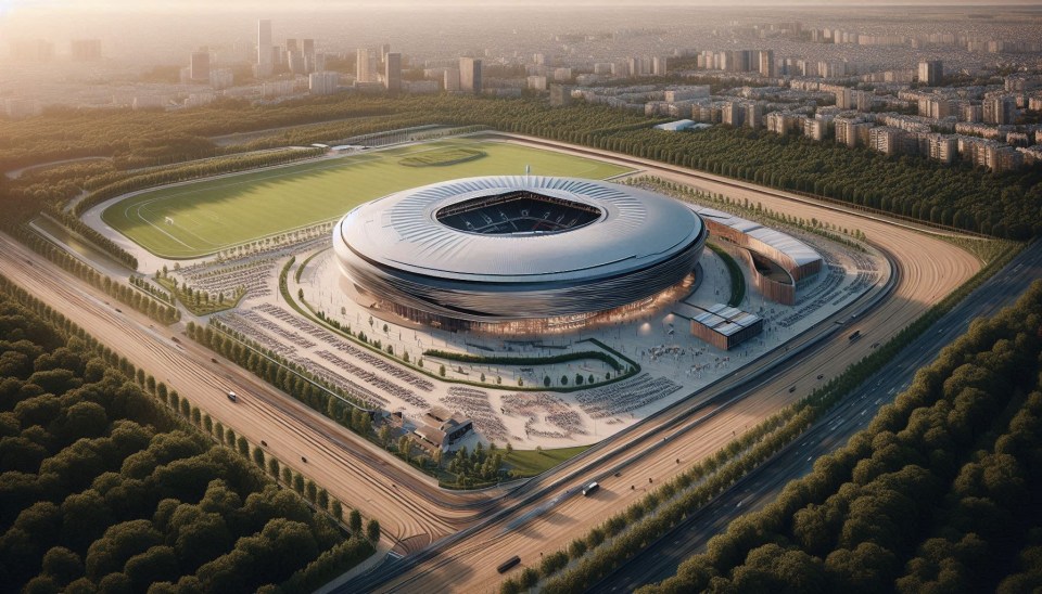 AI’s impression of what the new PSG stadium could look like