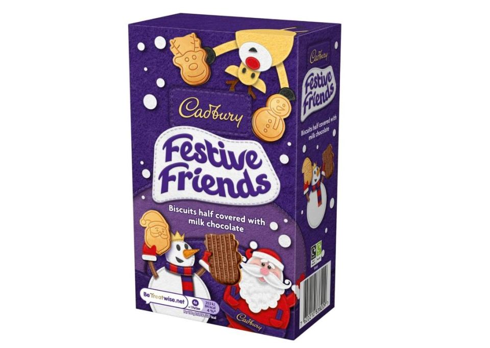 Cadbury announced they were discontinuing their Festive friends biscuits this year