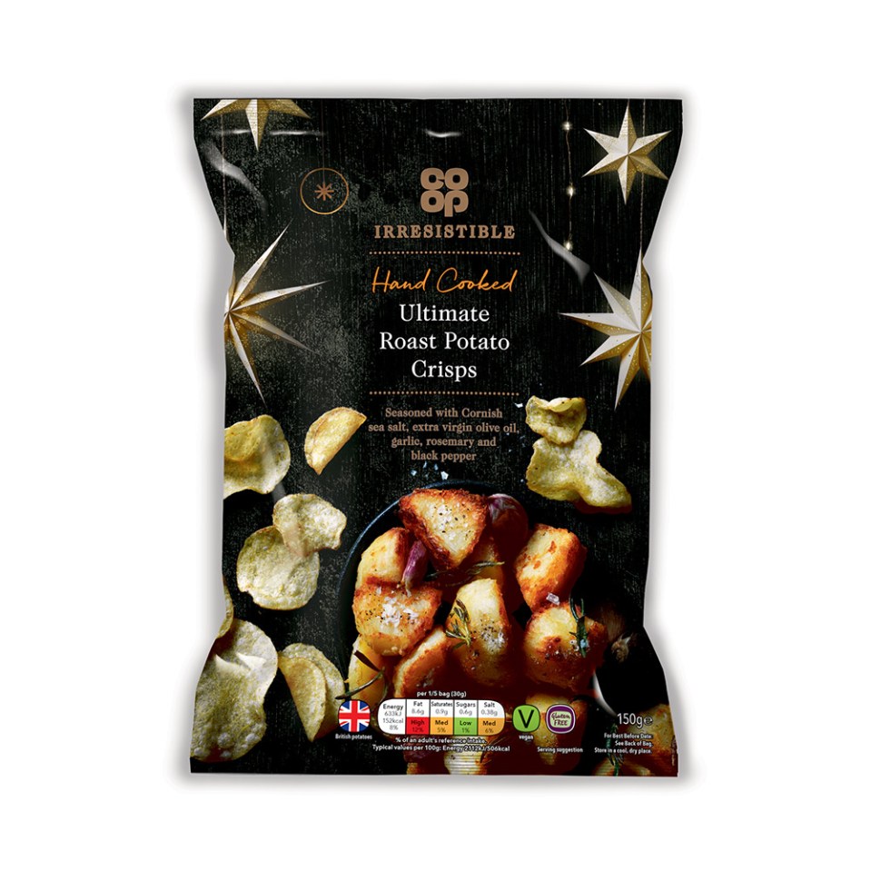 Co-op’s Irresistible Ultimate Roast Potato Hand Cooked Crisps used to set shoppers back £1.75