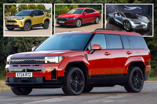 a collage of cars including a jeep with the license plate et24 rtz