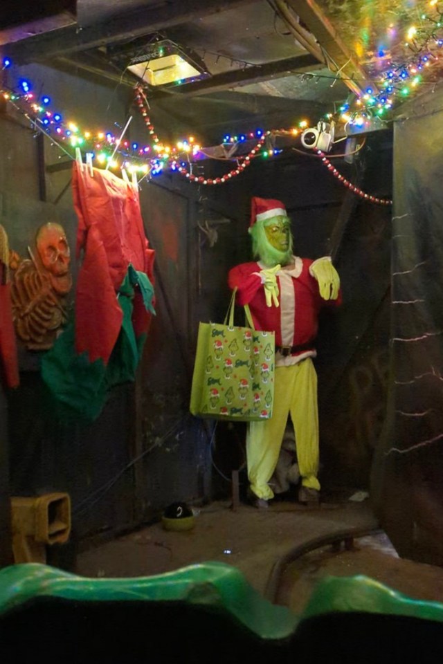 A Grinch' with a Grinch tote bag stood at the end of the attraction beside Halloween decorations on the wall. Release date November 27 2024. I spent £5 trying the viral Grinch ride at Glasgow Christmas markets dubbed "the new Willy Wonka rip off." The ride went viral earlier this week, after one mum's TikTok highlighting the ride garnered nearly 10,000 views - with commenters shocked at the lacklustre experience, which featured "Primark jumpers and socks" and "Home Bargains decor." It drew multiple comparisons to the summer's Willy Wonka experience - which used AI advertisements and saw families cough up £35 per ticket, only to be greeted by a nearly empty warehouse filled with cheap decor. After spotting the posts online describing families' disappointment at "The Grinch Christmas Adventure" at St. Enoch's square, I was intrigued to see what the ride could have in store.