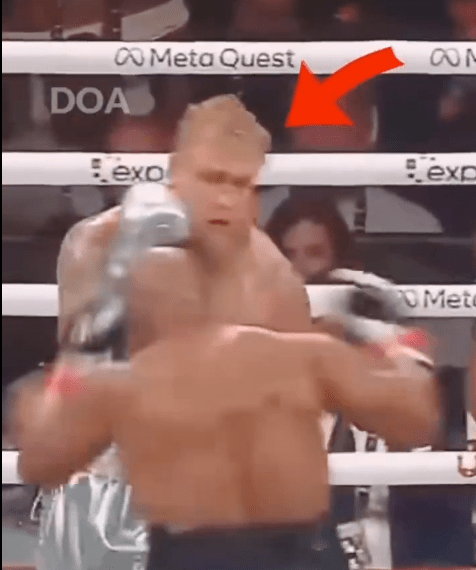 Some fight fans have claimed a clip of Paul avoiding a Tyson right hand proves the fight was "fixed"