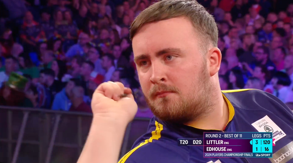 Luke Littler made an incredible checkout from 120