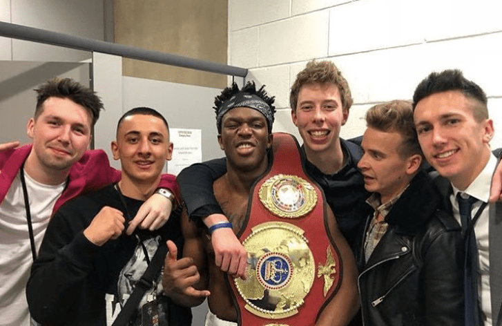 Gib, left next to KSI, is involved in a feud with his former friend