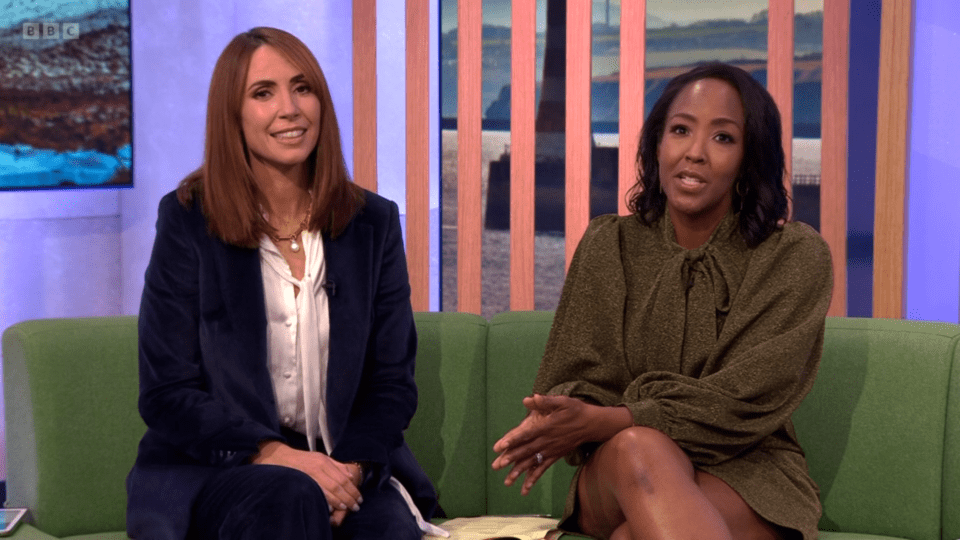 Alex and Angellica hosted The One Show on Monday night