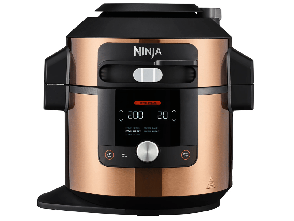 Ninja Deluxe Black & Copper Foodi MAX 15-in-1 SmartLid Multi-Cooker with Smart Cook System 7.5L