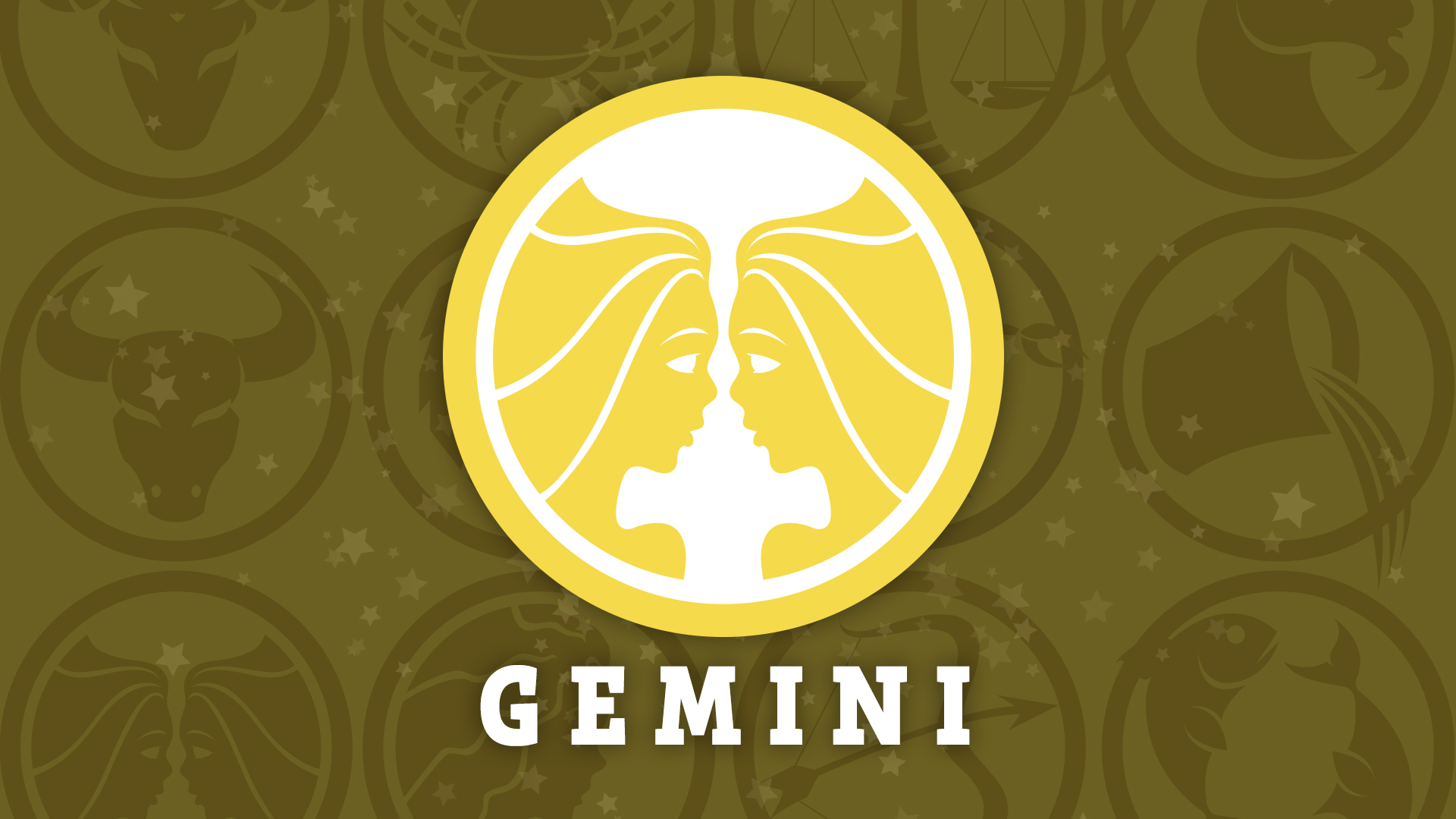 Gemini horoscope symbol.