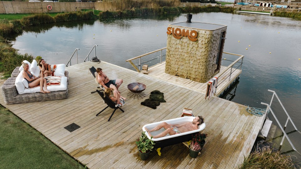 Slomo Sauna is located inside Tapnell Farm, which Rob describes as a 'mini world for families'