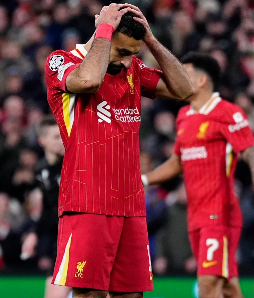 Salah was crestfallen after his miss but it did not matter in the end