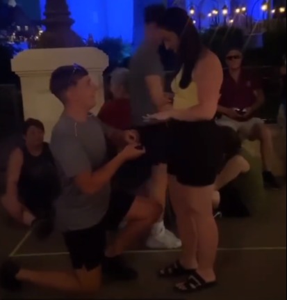 Harley popped the question at Disney World earlier this year