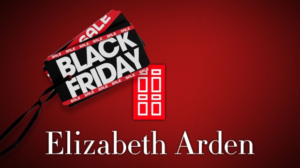 elizabeth arden is advertising their black friday sale