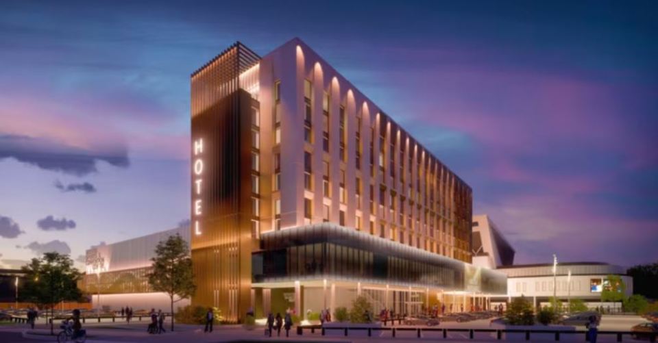 A hotel will also feature in the 'exciting' redevelopment