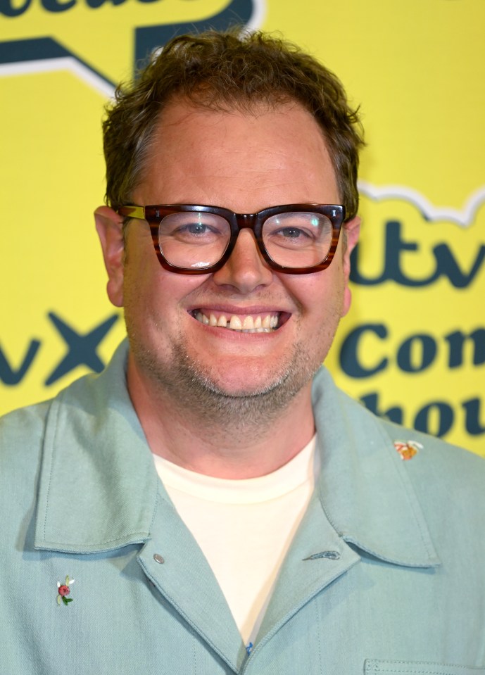 Alan Carr at the ITVX Comedy Showcase photocall.