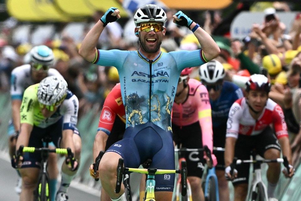 Cavendish holds the record for the most Tour de France stage wins