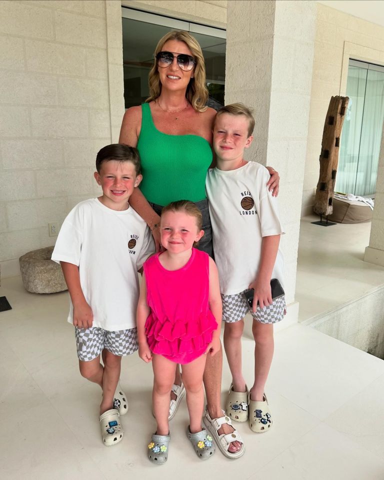 Billi has just been on holiday with her three kids