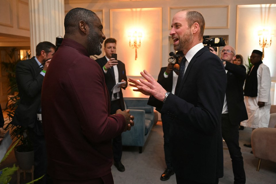 Wills talking to actor and activist Idris Elba at the London event