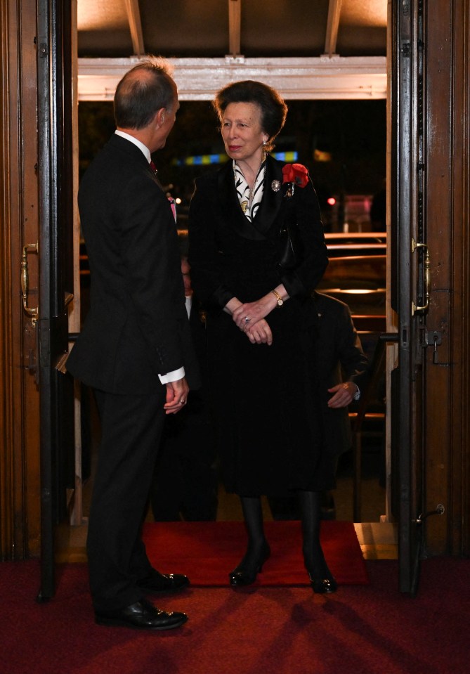 Princess Anne is among the other royals at the event