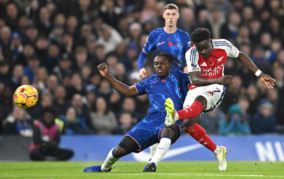 Arsenal were involved in a cagey game against Chelsea at Stamford Bridge