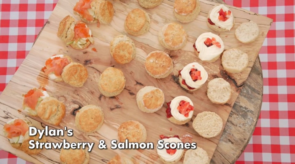 The judges were not completely enamoured with his scones