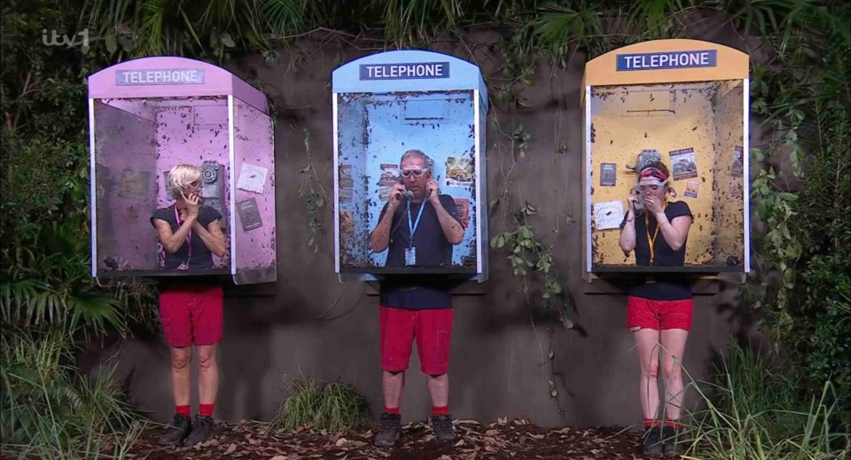 Campmates were asked questions in phonebooths to win money for their teams