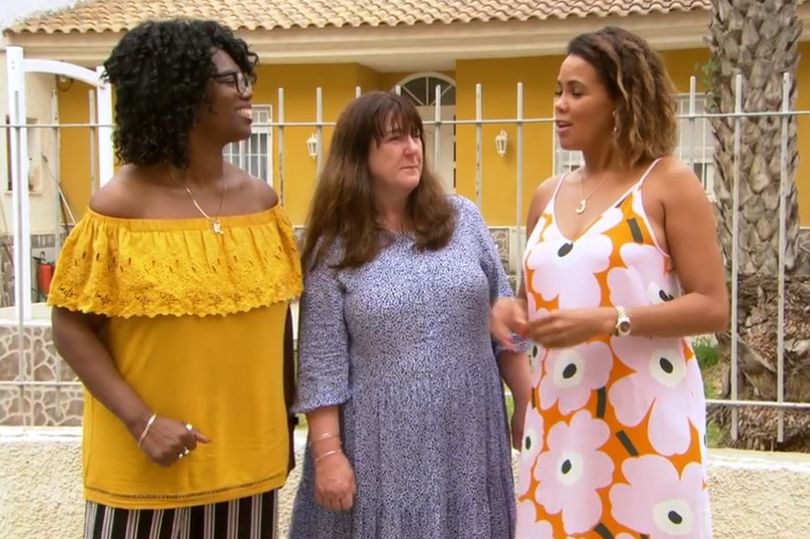 Channel 4 A Place in the Sun’s Jean Johansson showing people around a sunny property