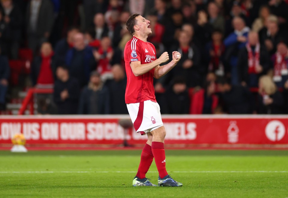 Chris Wood scored Forest’s winner from the penalty spot