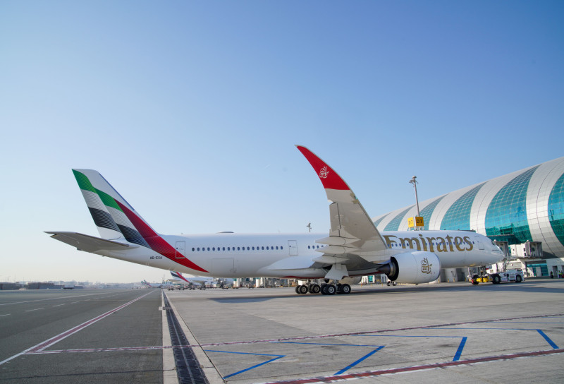 The new cabin is part of the A350-900 rollout