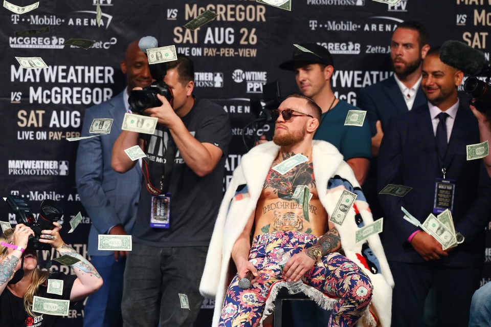 McGregor boasts of his riches