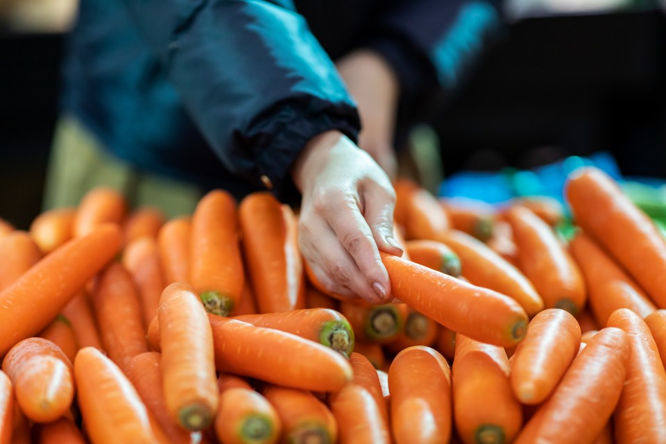 A simple step can help prolong the life of your carrots as your prep for Christmas dinner (stock image)