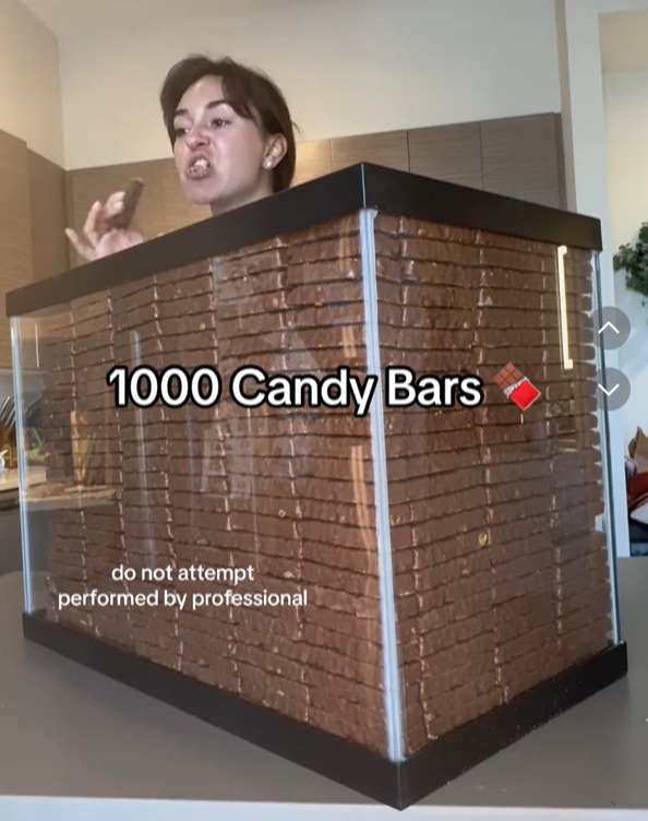 Simeon ate 1,000 chocolate bars for one video