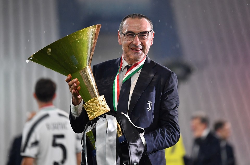 A year after leaving Chelsea, Sarri won the Serie A title with Juventus