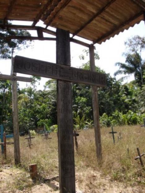 a wooden cross with the name joseph on it