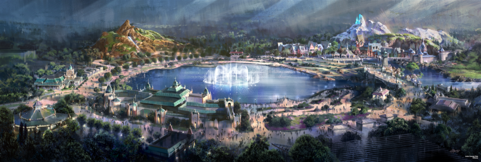 The new Frozen land will be the first for Disney outside of Asia