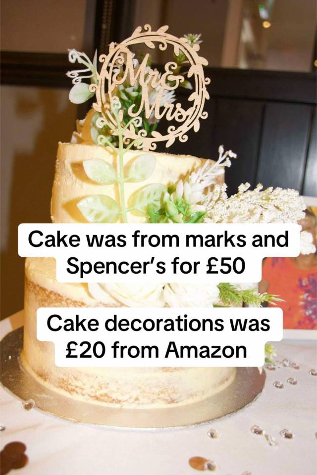 Their cake was cheap from M&S