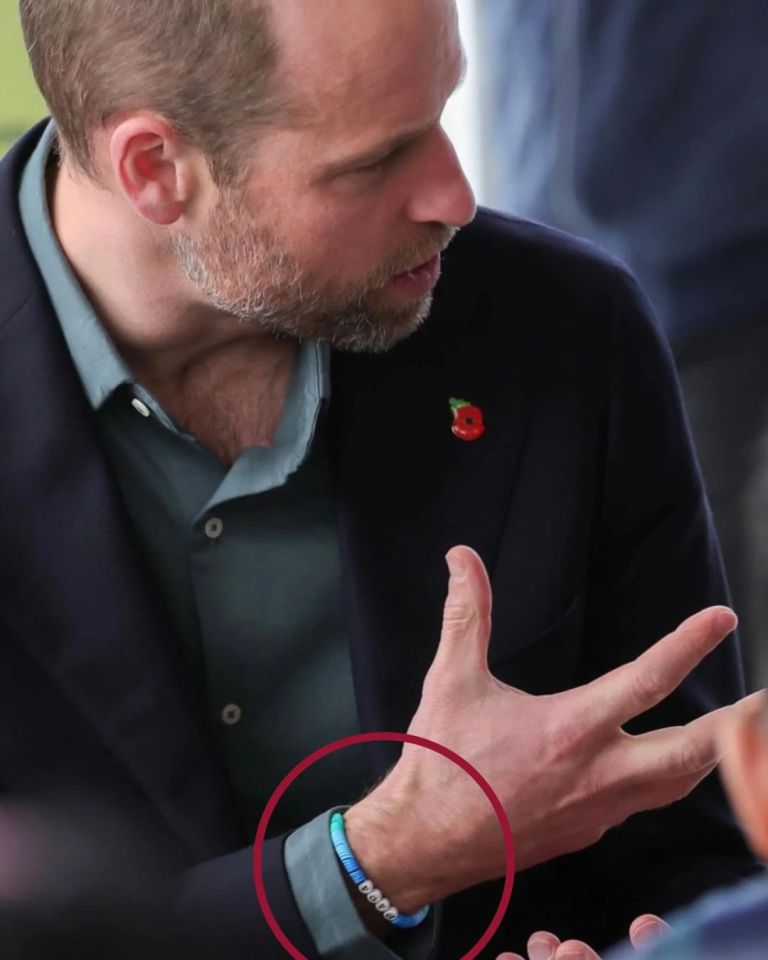 Prince William showed off a bracelet in Cape Town on Monday with a special meaning