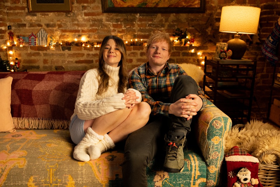 Ed Sheeran with Bridgerton star Claudia Jessie