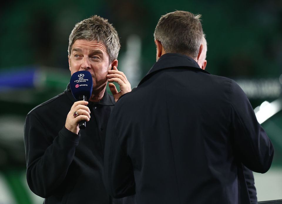 Noel Gallagher was hit by commentator's curse while working on TNT Sport's coverage of Sporting Lisbon v Man City