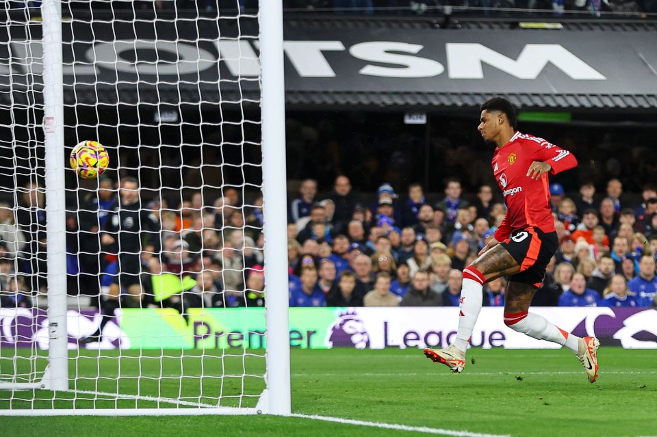 Marcus Rashford bagged the first goal of the Ruben Amorin era at Manchester United