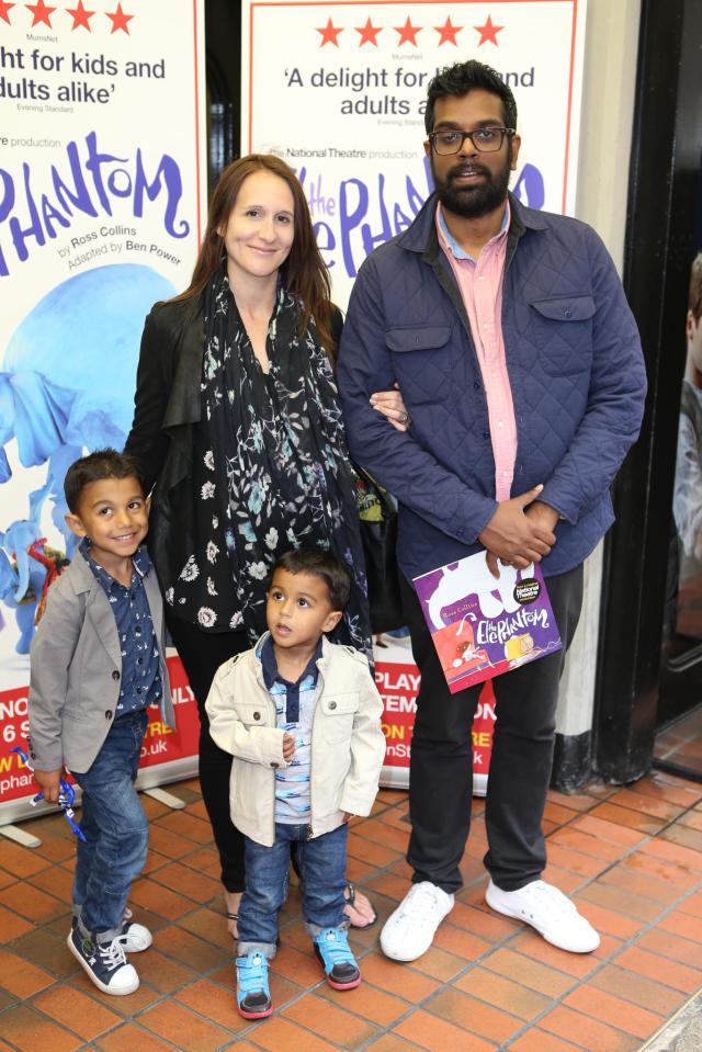 Romesh and his wife, Leesa, have three sons together