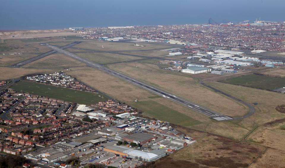 The new terminal would initially allow charter planes for football teams